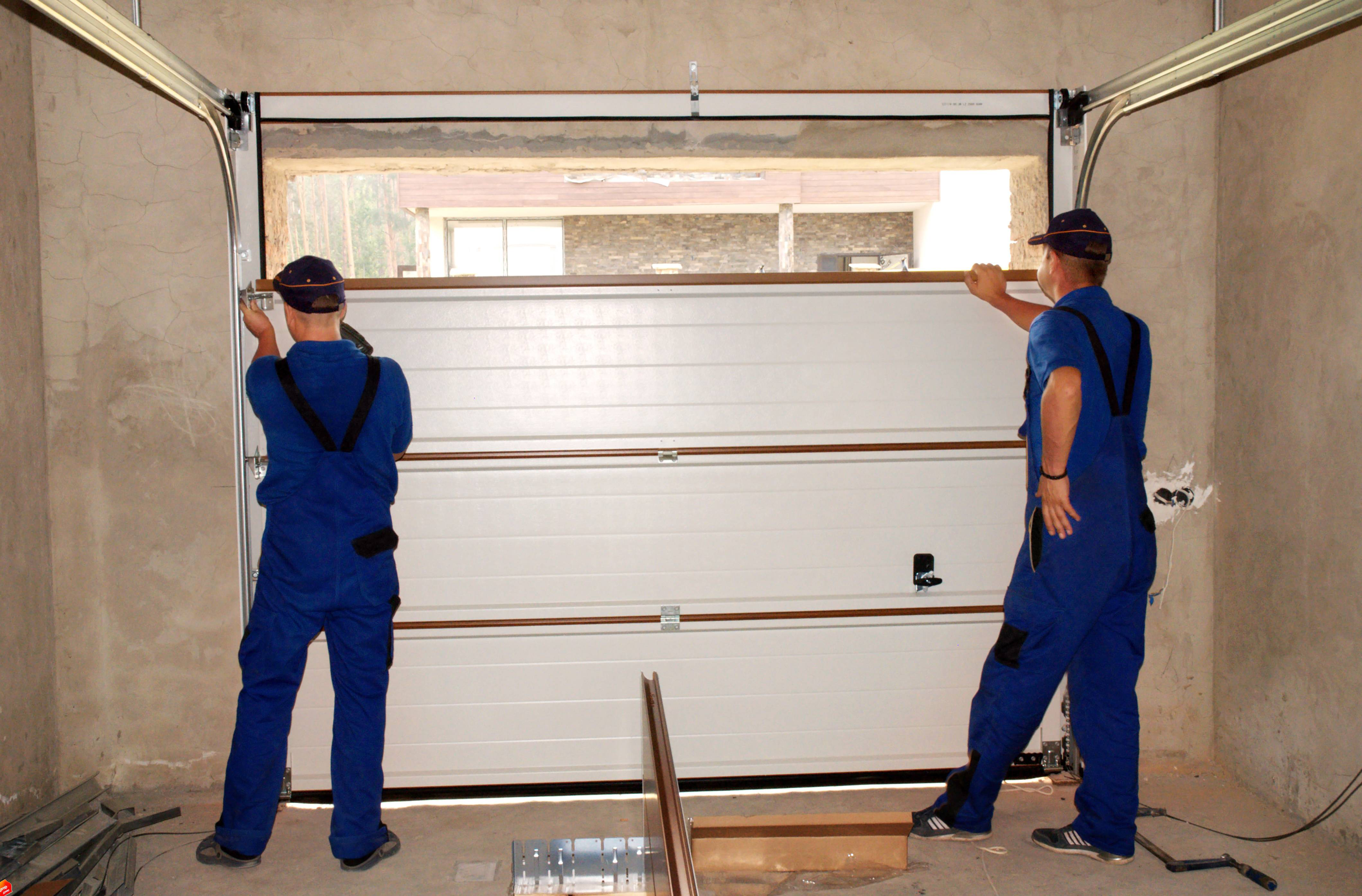 Garage door panel repair